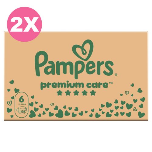 Pampers Premium Care 6-os, 13-18 kg, 2x128 db - 2 HAVI Pelenkacsomag + AJÁNDÉK Pampers törlőkendő