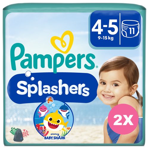 Pampers Splashers úszópelenka, méret 4-5, 2x11 db