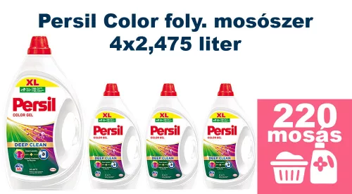  INGYENES SZÁLLÍTÁS - Persil Color mosógél színes ruhákhoz 4x2,475L [220 mosás]