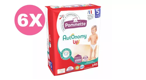 Pommette bugyipelenka 5-ös, Autonomy Up, 12-18 kg, 240 db - 2 HAVI pelenkacsomag
