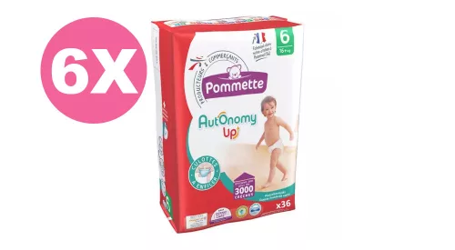 Pommette bugyipelenka 6-os, Autonomy Up, 16+ kg, 216 db - 2 HAVI pelenkacsomag