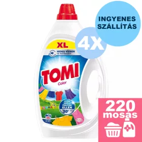    INGYENES SZÁLLÍTÁS - Tomi Color mosógél színes ruhákhoz XL 4x2,475L [220 mosás]