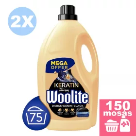   Woolite Keratin mosószer sötét ruhákhoz 2x4,5L [150 mosás]