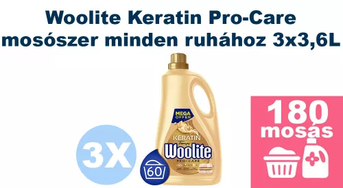 Woolite Keratin Pro-Care 180 mosás – Rendeld meg!