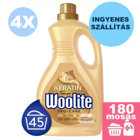    INGYENES SZÁLLÍTÁS - Woolite Keratin Pro-Care mosószer minden ruhához 4x2,7L [180 mosás]