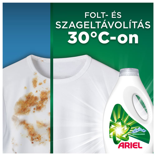 Ariel Mountain Spring folyékony mosószer 30 fokos hidegvizes mosásra