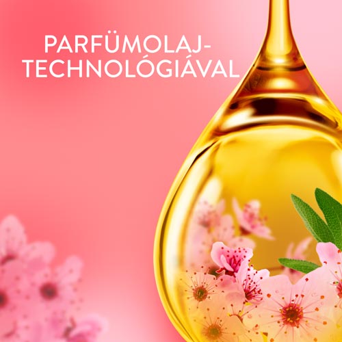 Lenor Cherry öblítő rózsaszín parfümolaj