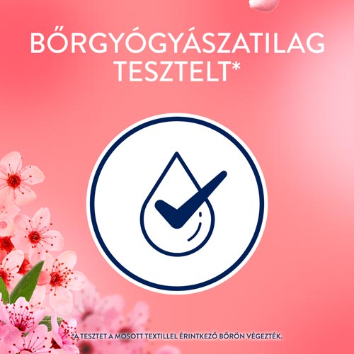 Lenor Cherry rózsaszín öblítő bőrgyógyászatilag tesztelt