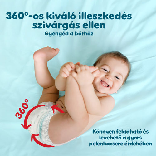 Pampers Premium Care Pants 3 mozgalmas babákra tervezve