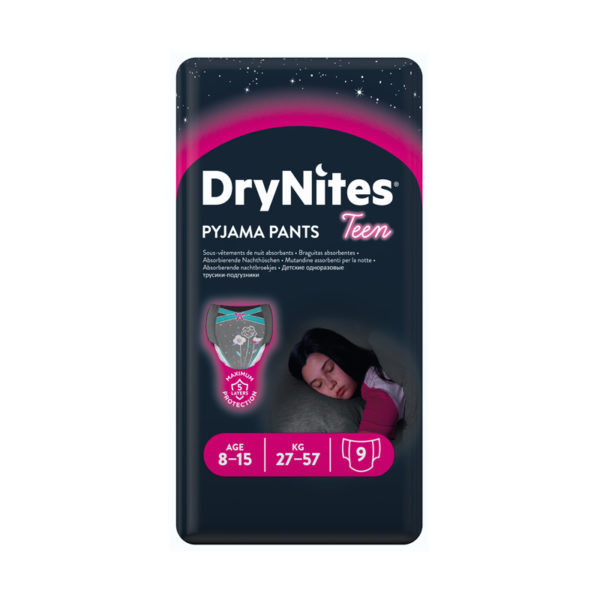 Huggies DryNites 8-15 éves lány, 9db