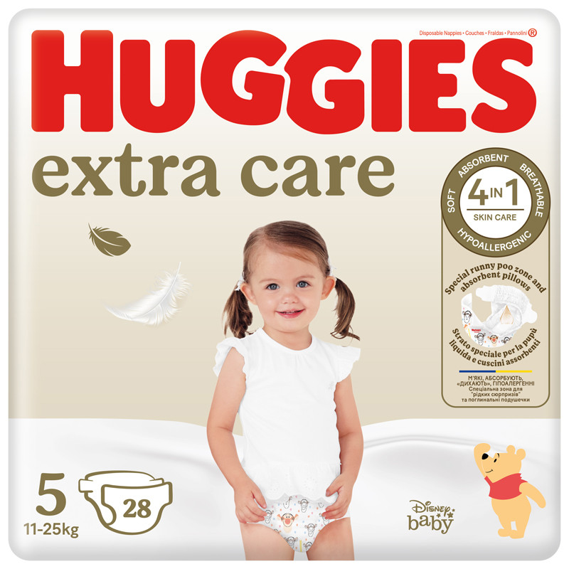 Huggies Extra Care 5 pelenka (11-25 kg, 28 db)