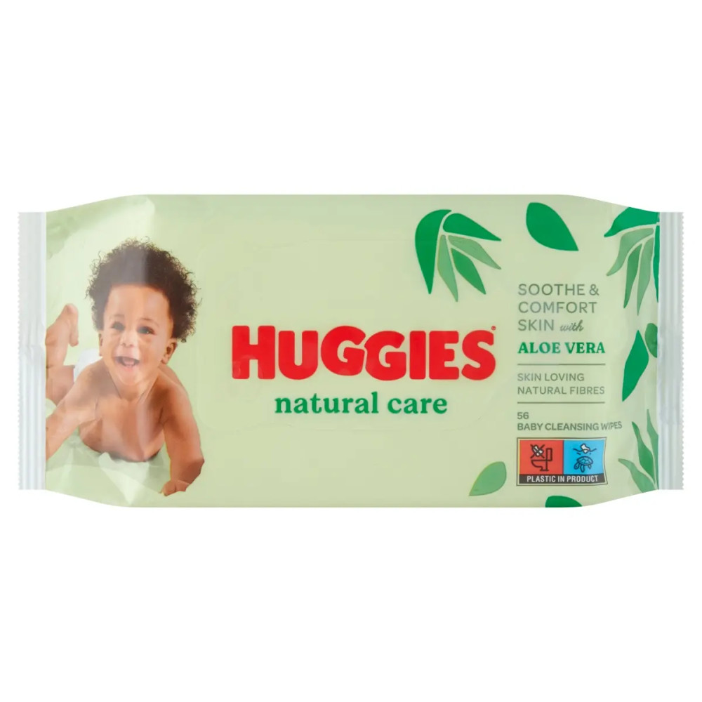Huggies Natural nedves törlőkendő - 56 db
