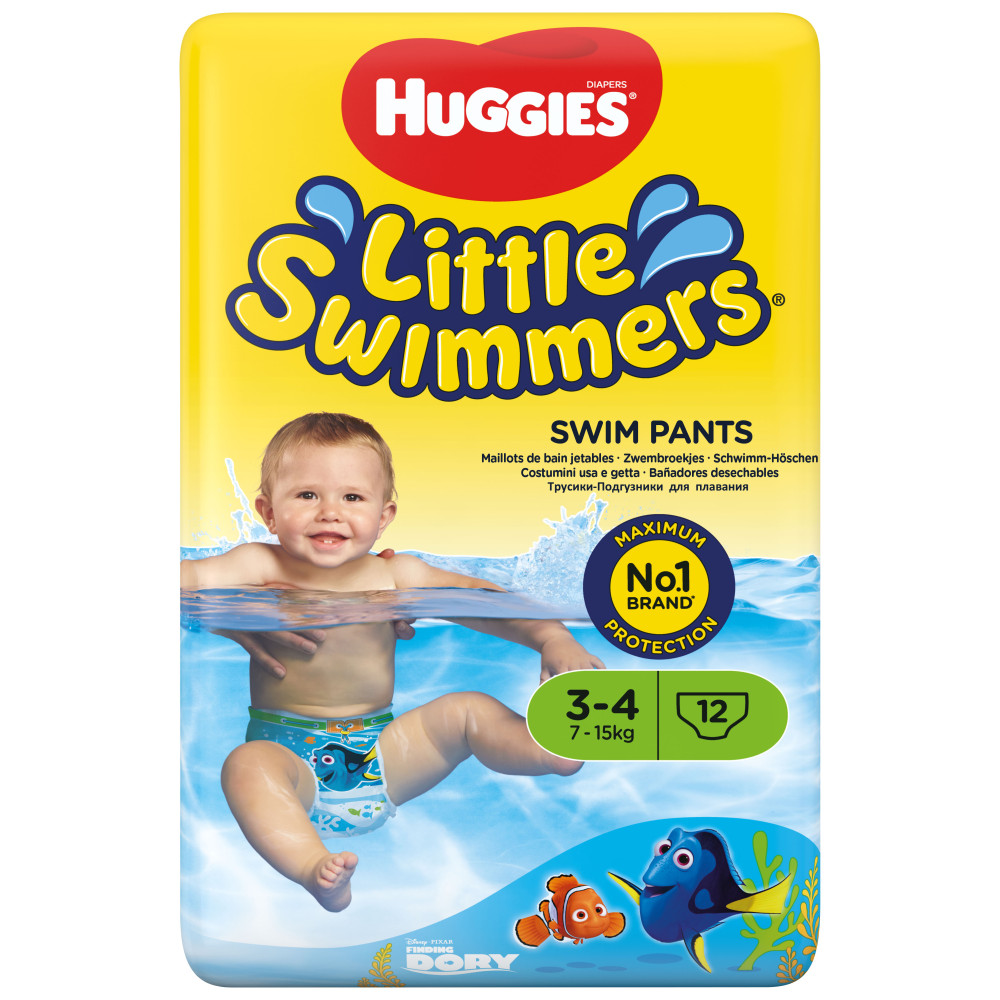 Huggies Little Swimmers úszópelenka, méret 3-4 (7-15 kg), 12 db