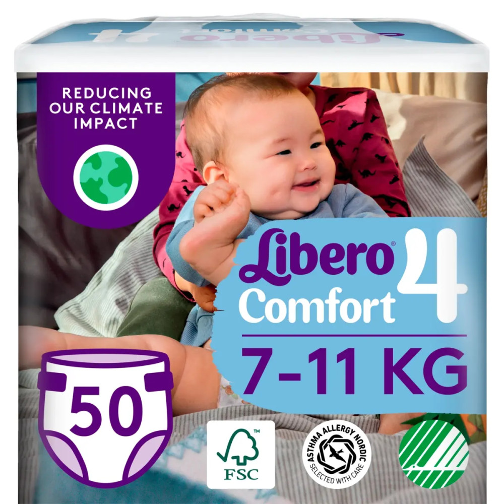 Libero Comfort 4-es pelenka 7-11 kg, 50 db