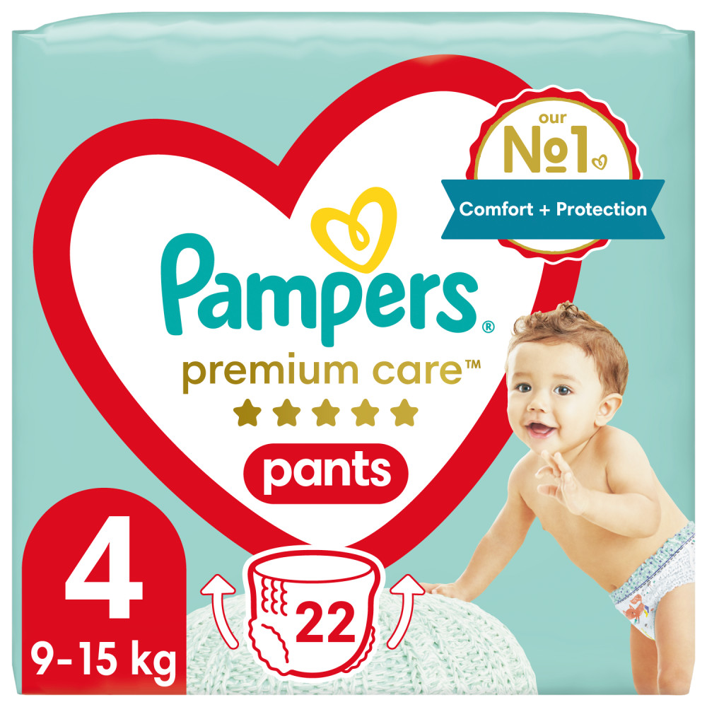 Pampers Premium Care Pants 4-es bugyipelenka, 9-15kg, 22 db